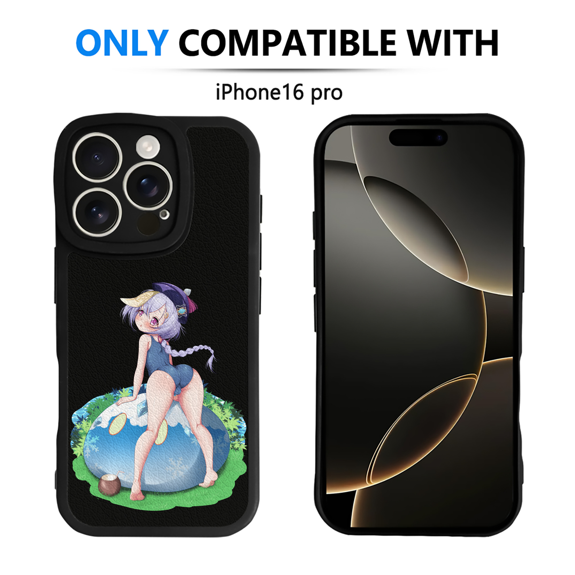 げんし神 七七 なな  genshin Nana 【iPhone 16シリーズ対応】シリコンスマホケース（レザー調） 材質：シリコン